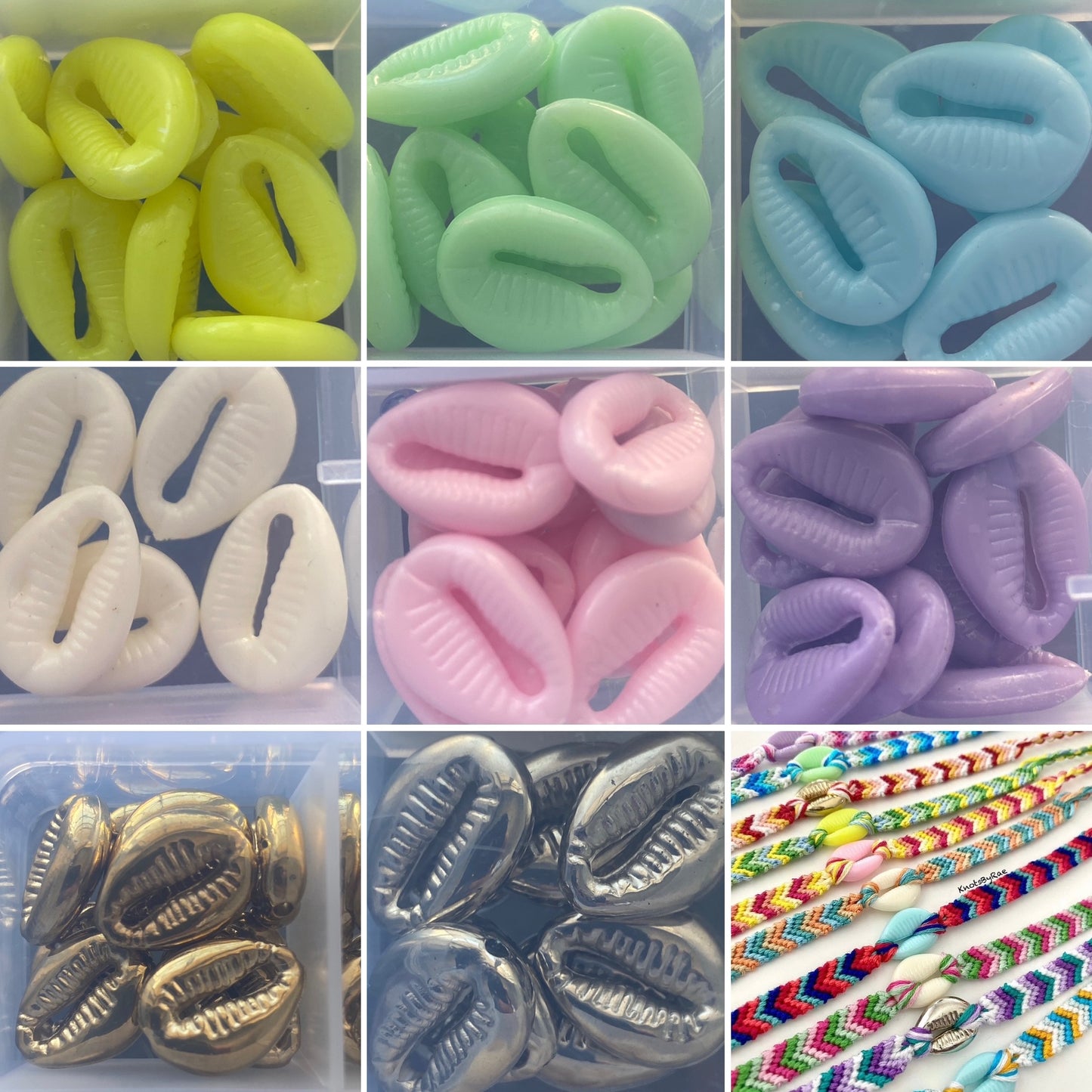 Chevron Cowrie Shell Friendship Bracelets (Made to Order)