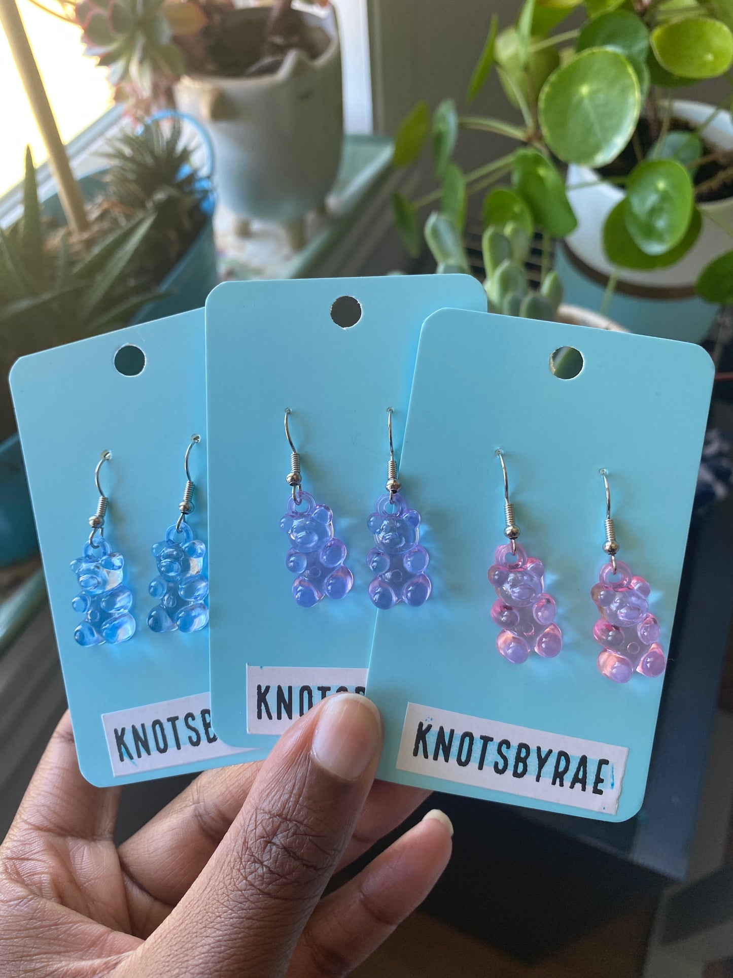 Translucent Gummy Bear Earrings