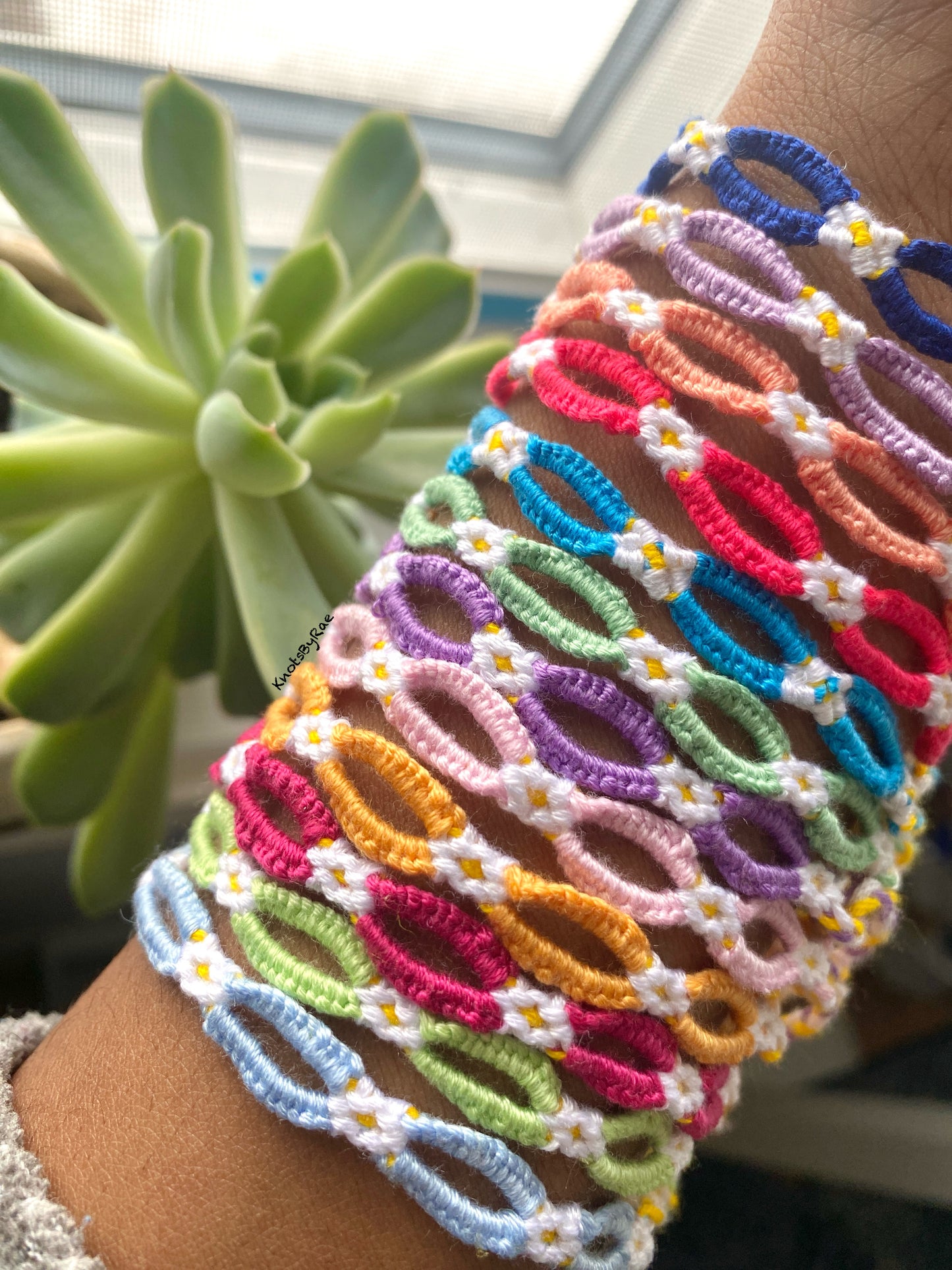 Daisy Chain Flower Friendship Bracelets (Made to Order)