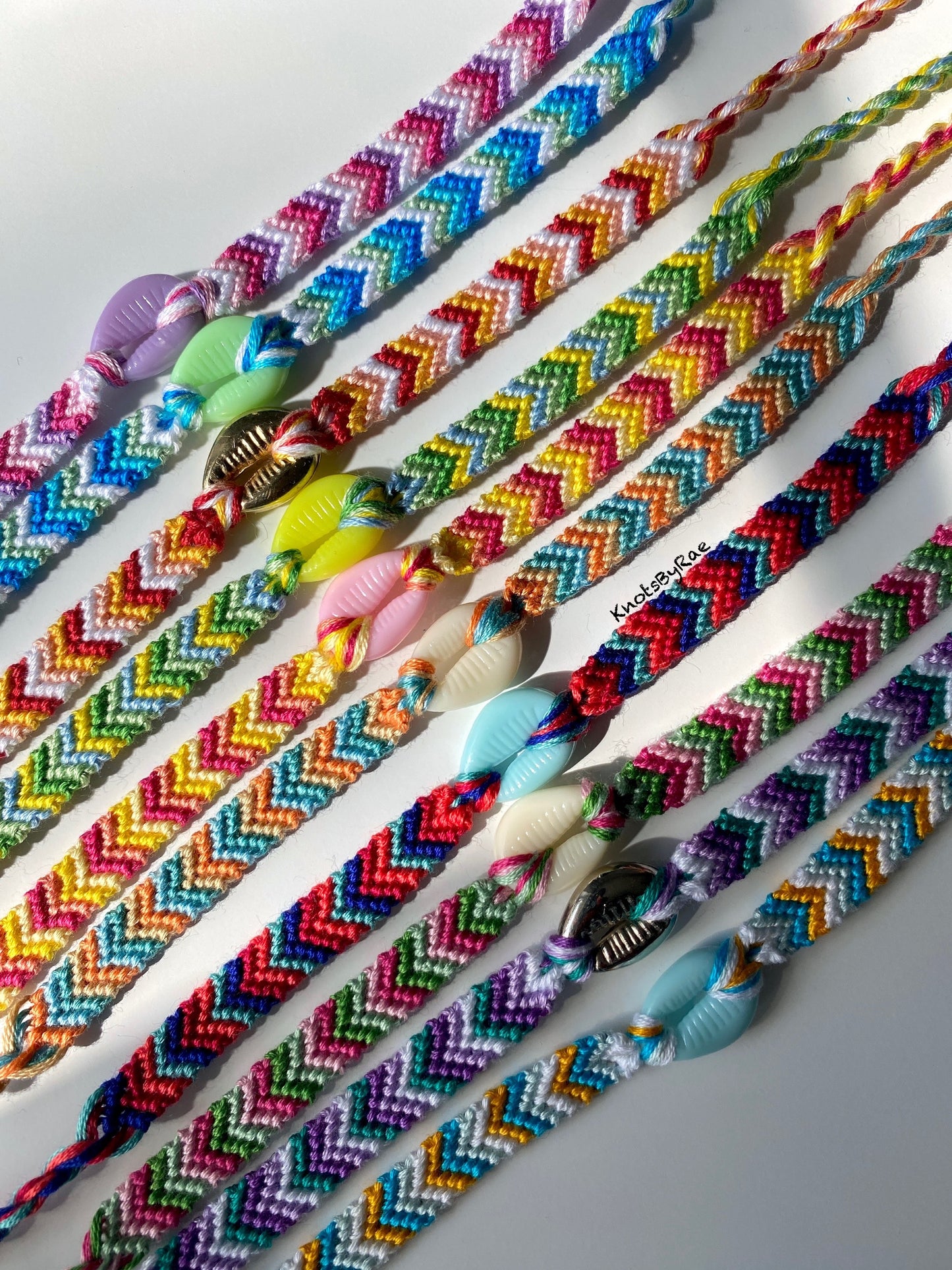 Chevron Cowrie Shell Friendship Bracelets (Made to Order)