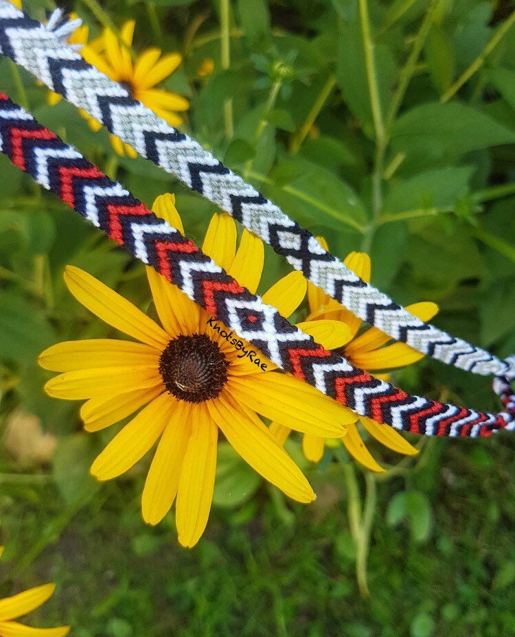 Black Red White Gray Friendship Bracelets, CMBYN (Made to Order)