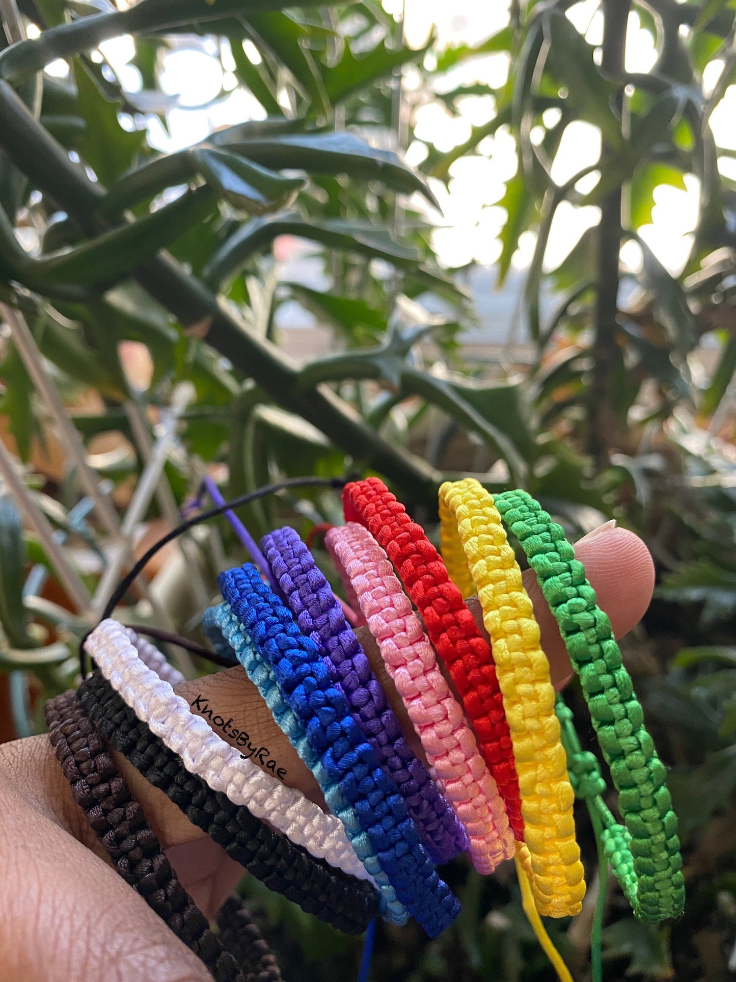 Nylon Macrame Friendship Bracelets in Solid colours (Made to Order)