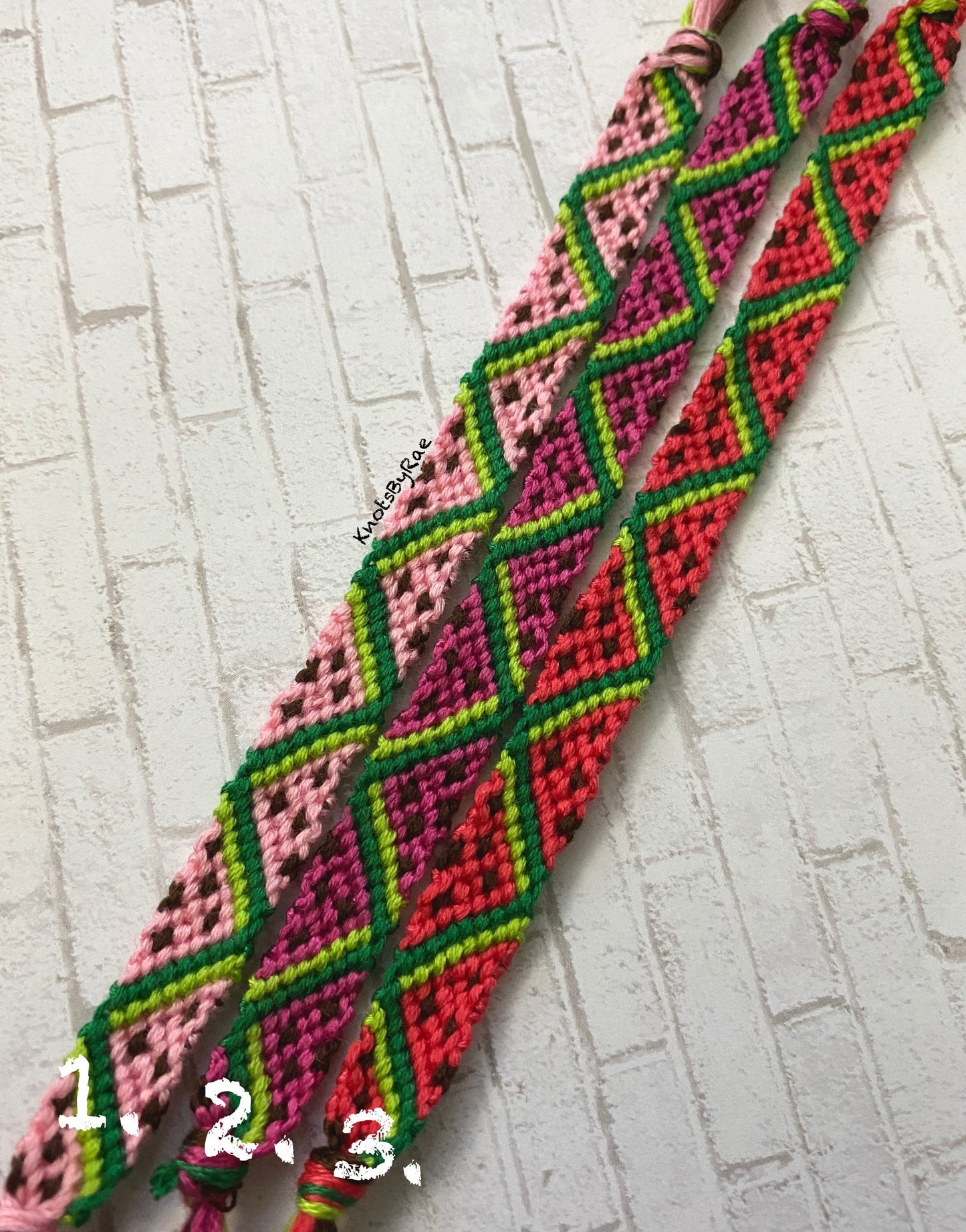 Watermelon Friendship Bracelets (Made to Order)