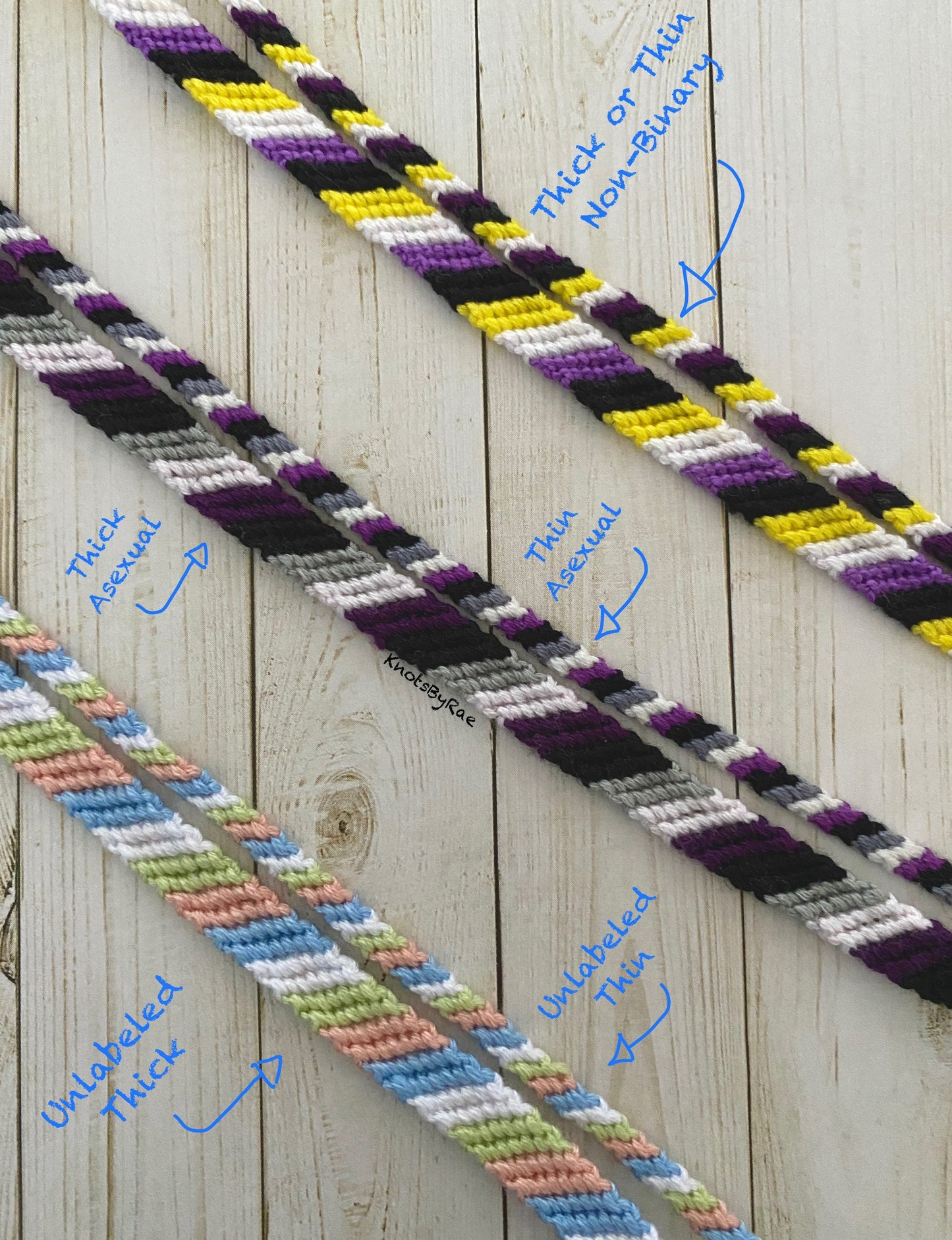 LGBTQ Pride Friendship Bracelets (Made to Order)