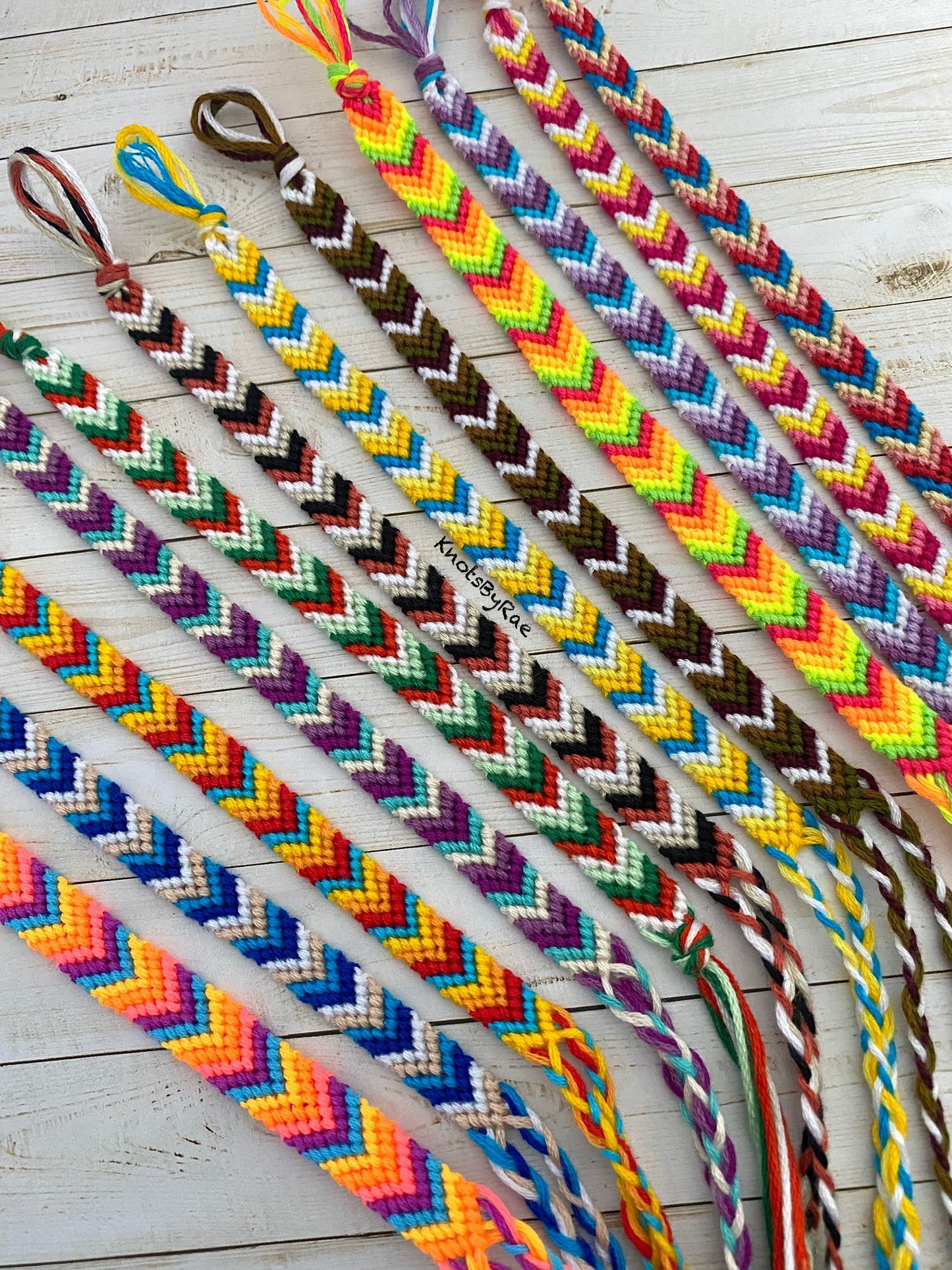 Custom Chevron Stripe Anklets