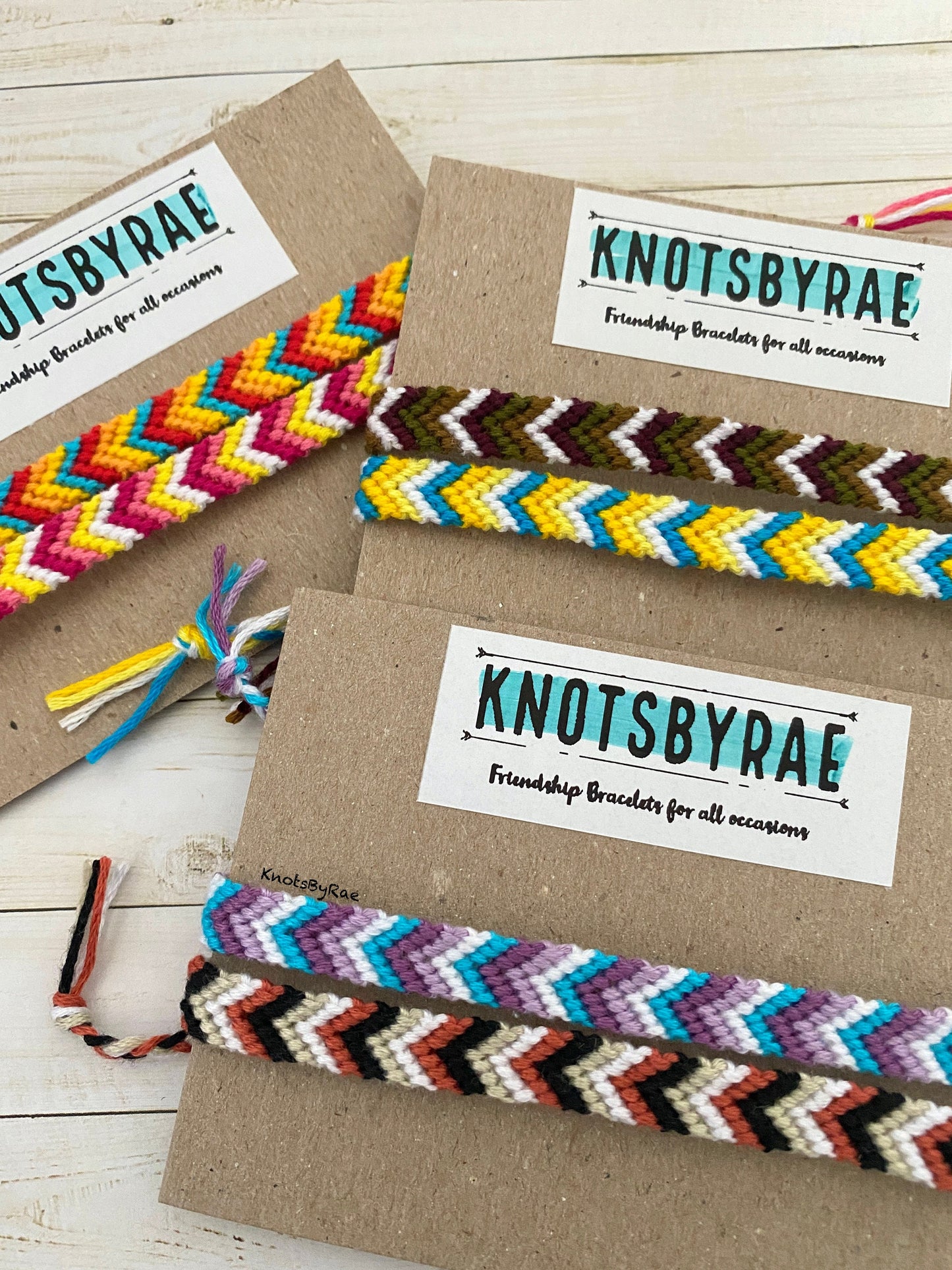Custom Chevron Friendship Bracelets