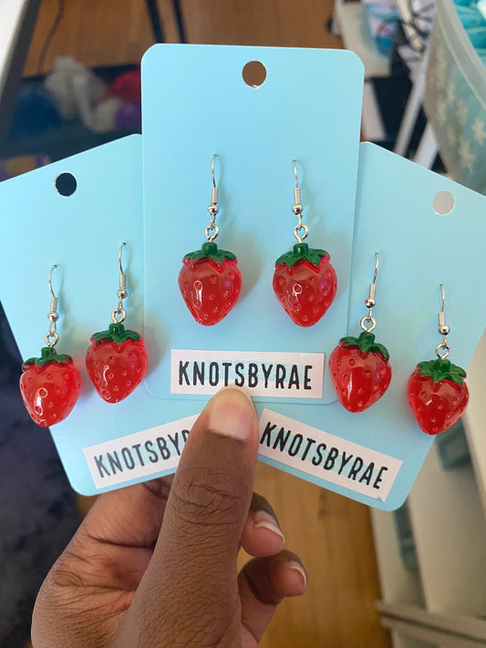 Strawberry Dangle Earrings