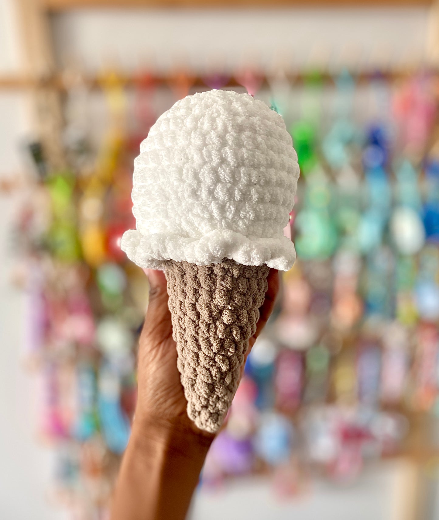 Ice Cream Cone Crochet Plushies