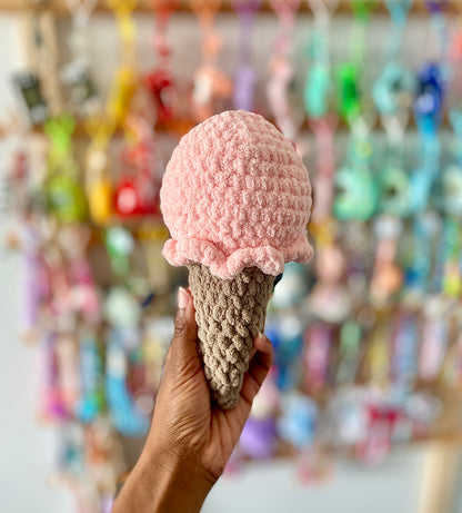 Ice Cream Cone Crochet Plushies