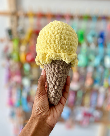 Ice Cream Cone Crochet Plushies