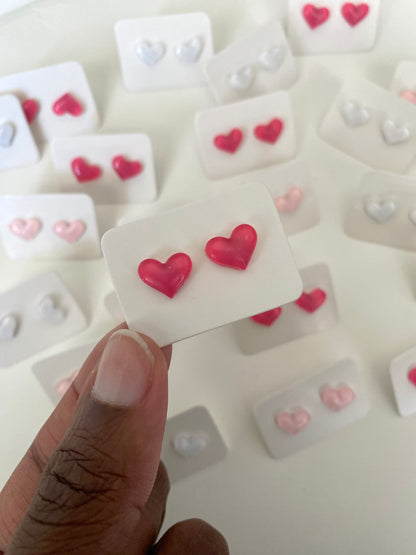 Mini Heart Stud Earrings