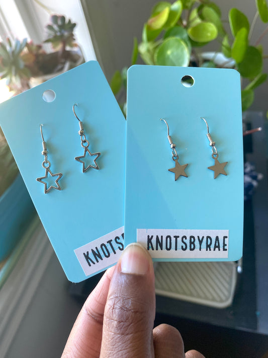 Silver Stars Earrings
