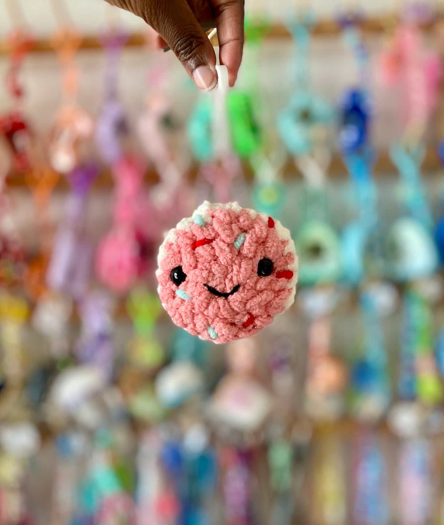 Cookie/Donut Crochet Keychains