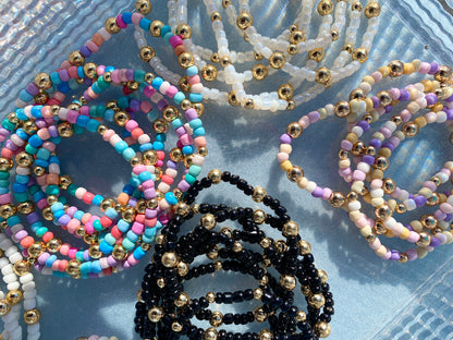 Gold Seed Bead Bracelets