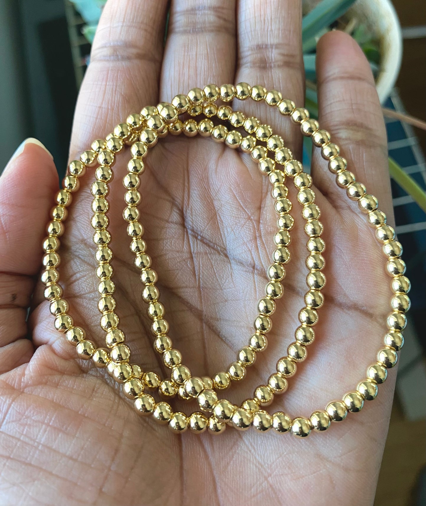 Gold Seed Bead Bracelets