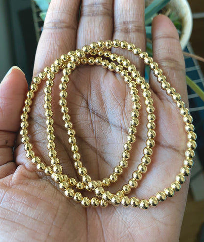 Gold Seed Bead Bracelets
