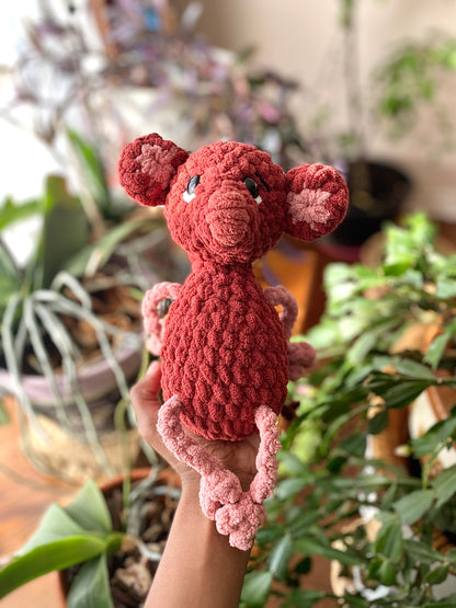 Mouse “Tug-and-Pull” Crochet Plushies
