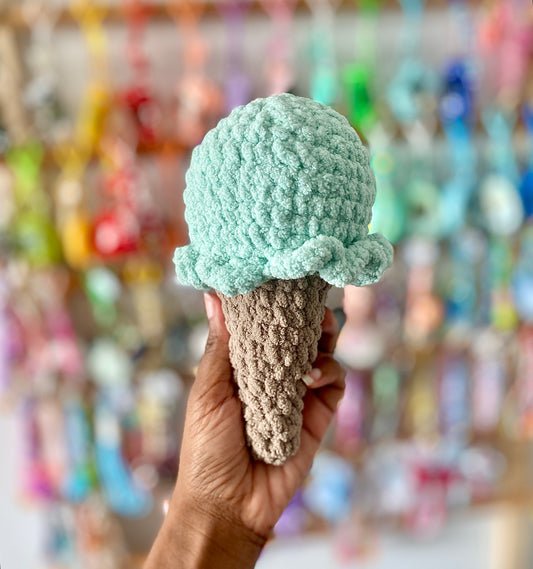 Ice Cream Cone Crochet Plushies