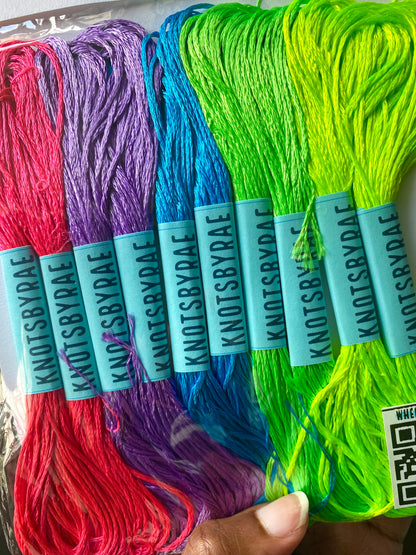 Fluorescent Embroidery Floss