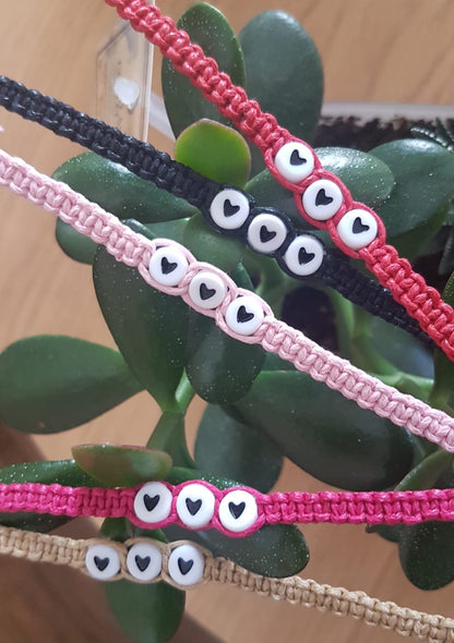 Heart Macrame Friendship Bracelets