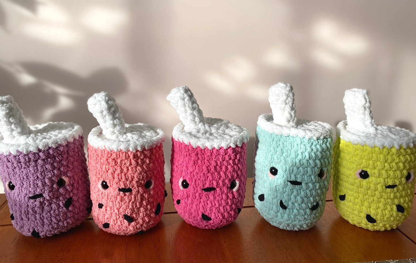 Bubble Tea Crochet Plushies