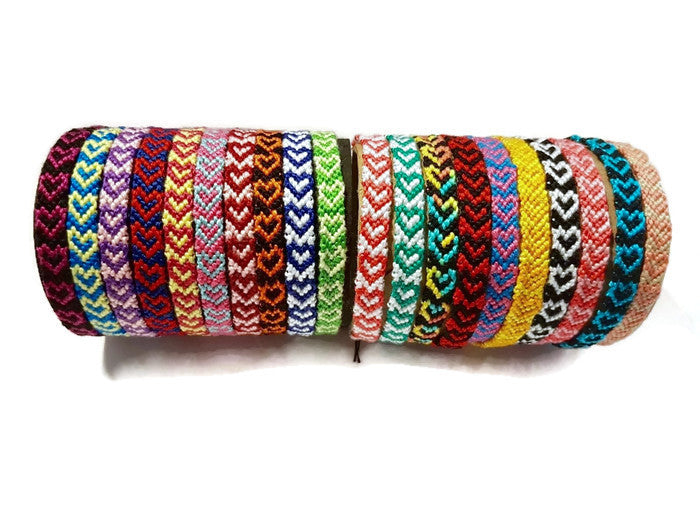 Custom Heart Friendship Bracelets