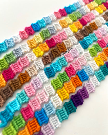 Thin Flip Flop Friendship Bracelets