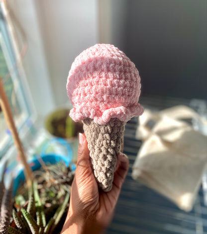Ice Cream Cone Crochet Plushies