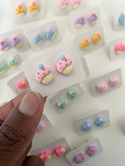 Cupcake Stud Earrings