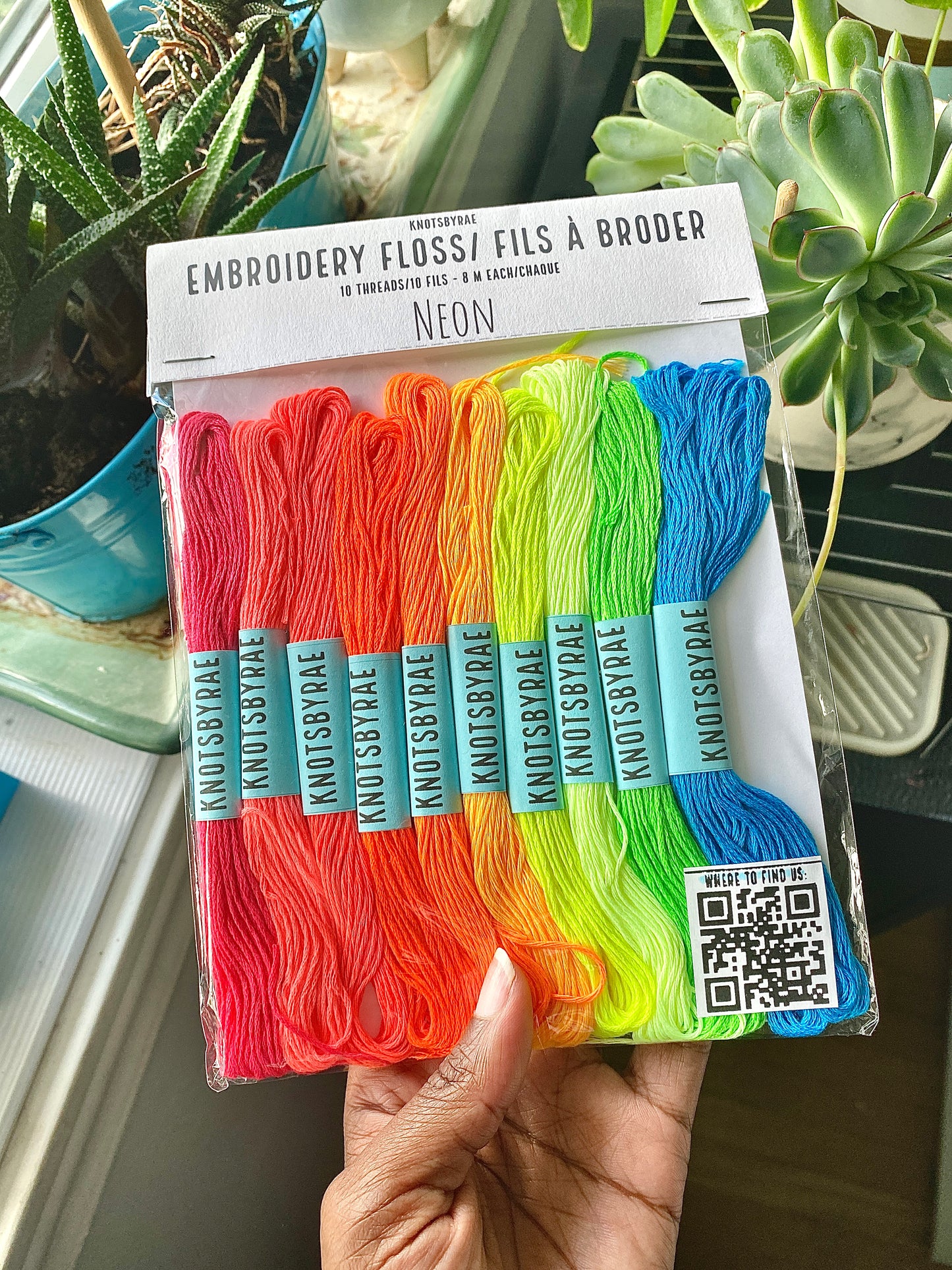 Neon Embroidery Floss