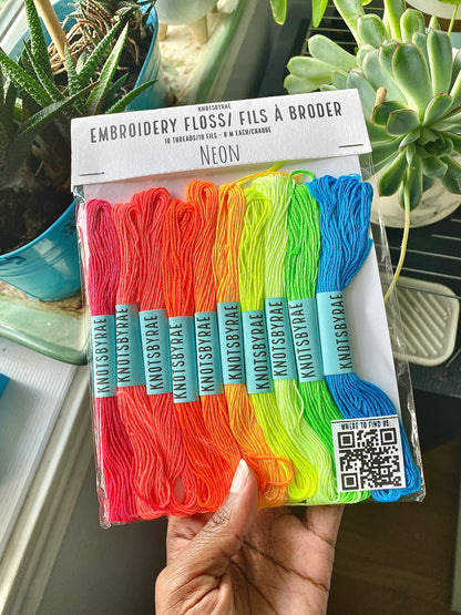 Neon Embroidery Floss
