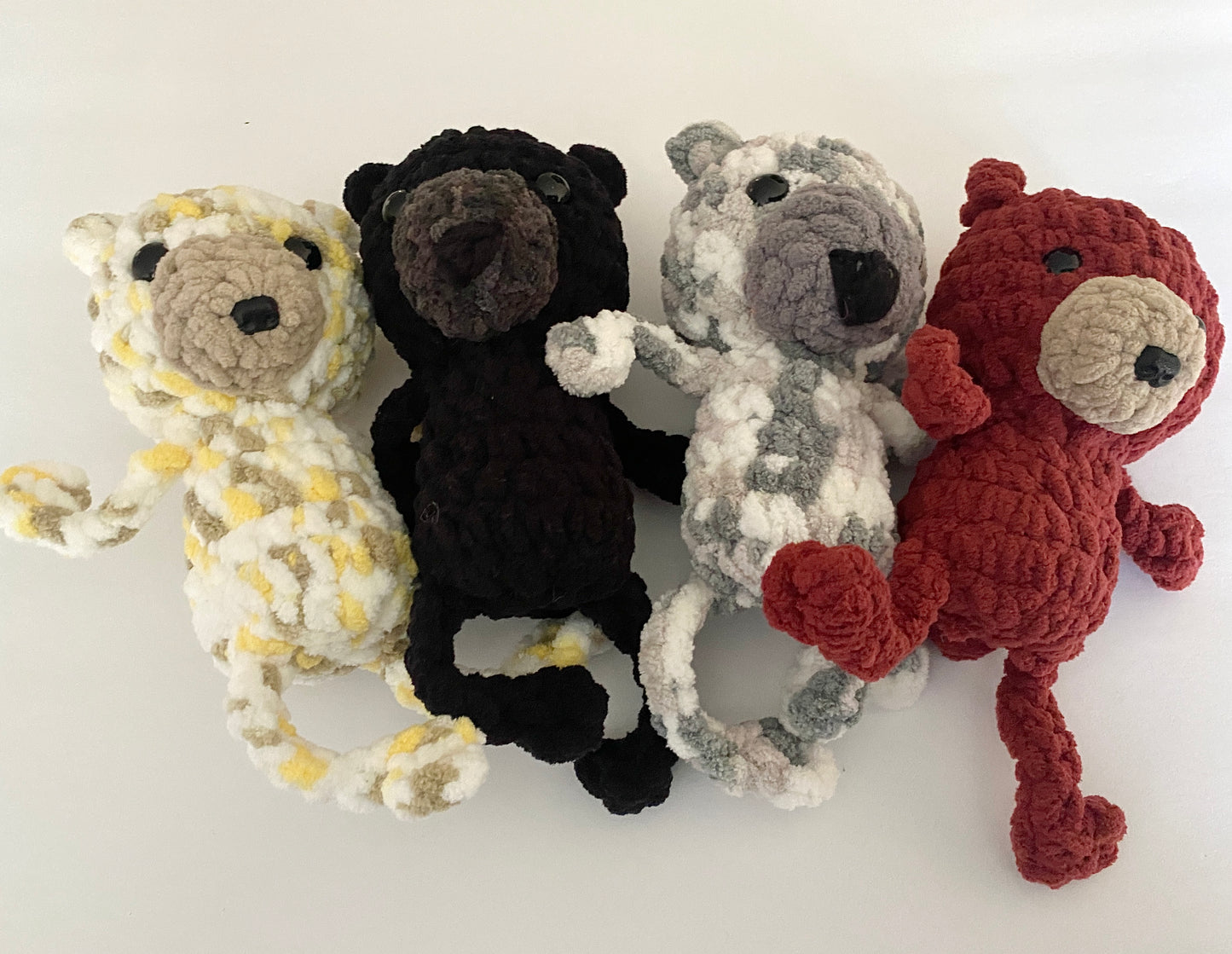 Teddy Leggy Crochet Plushies