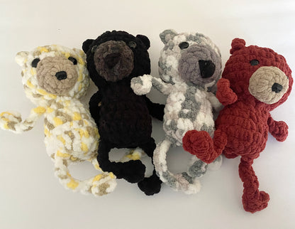 Teddy Leggy Crochet Plushies