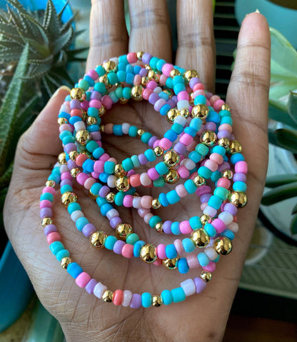 Gold Seed Bead Bracelets