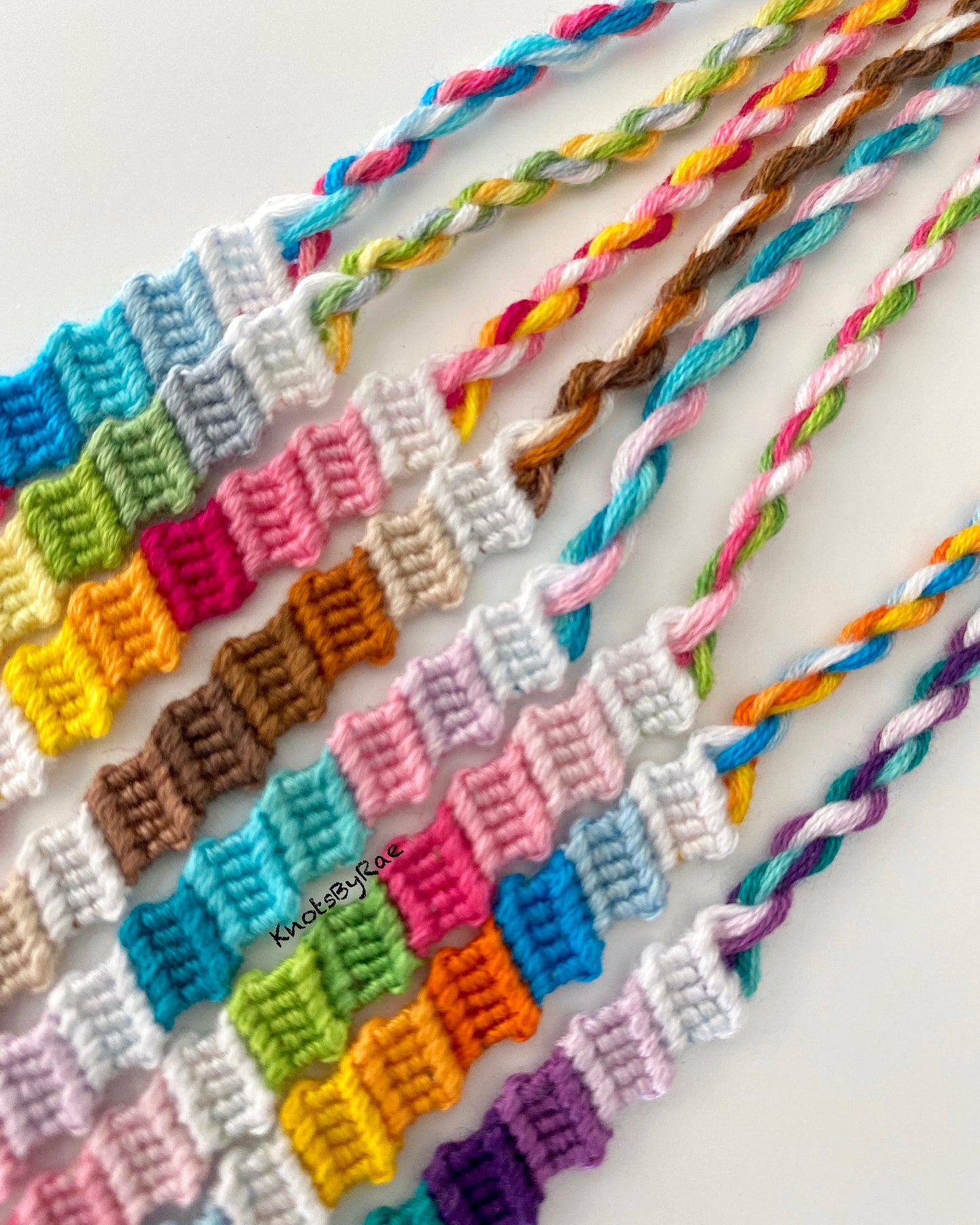 Thin Flip Flop Friendship Bracelets