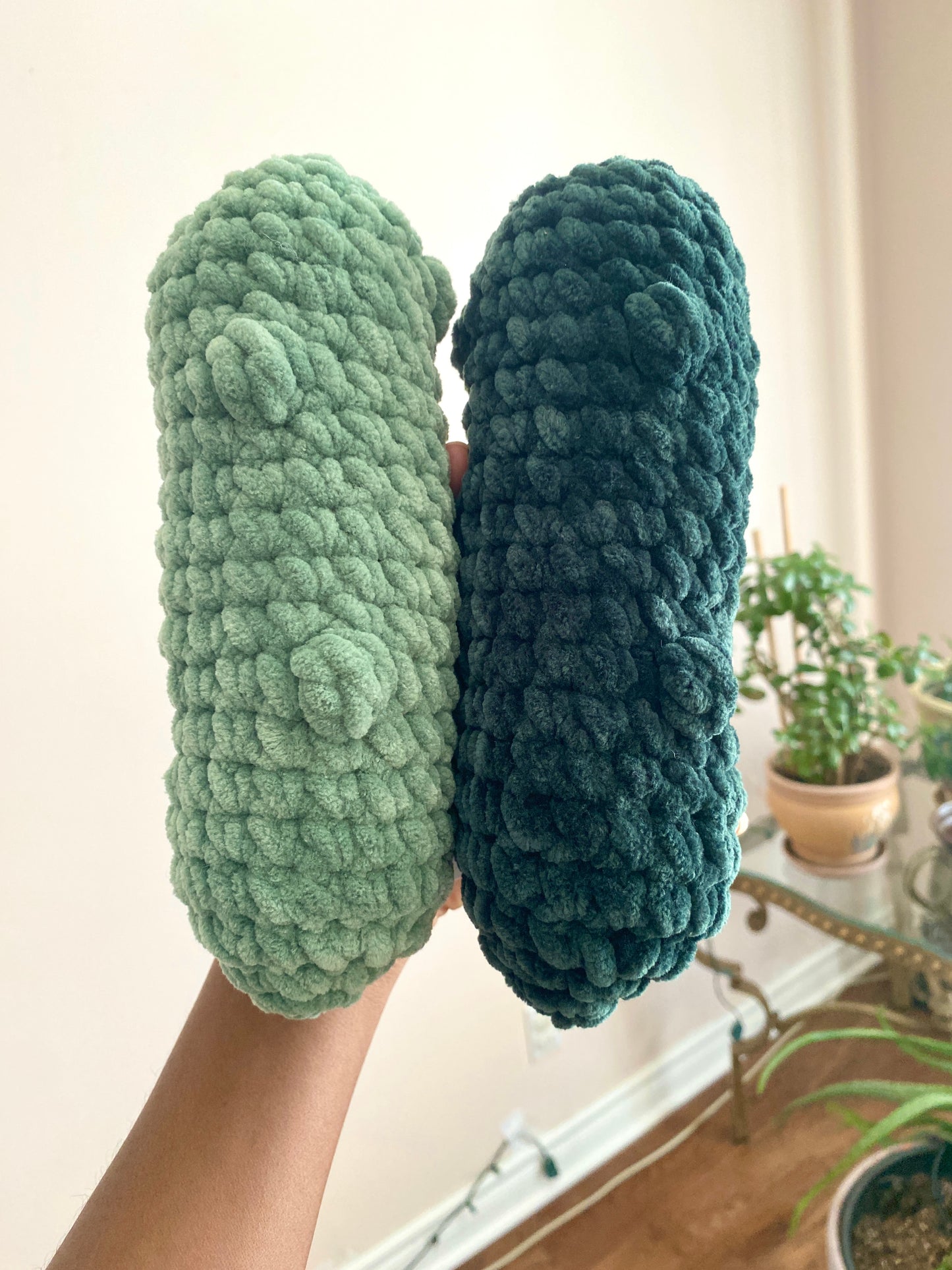 Green Pickles Crochet Plushies