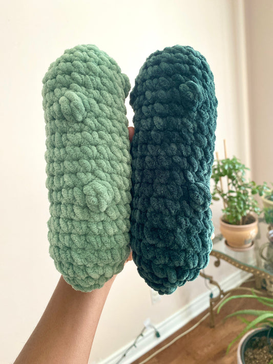 Green Pickles Crochet Plushies