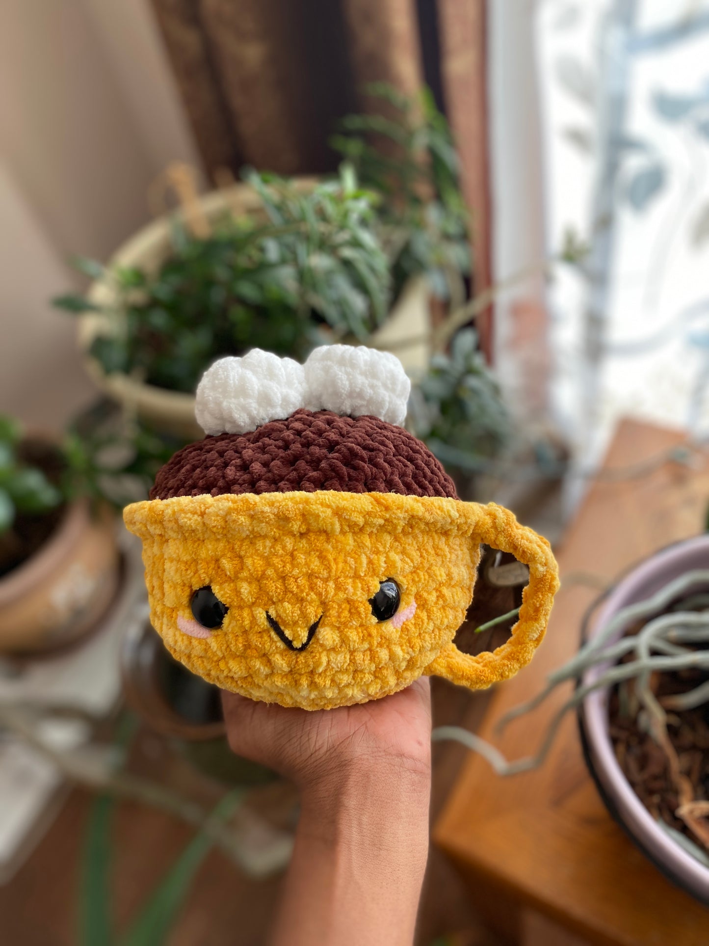 Hot Chocolate/Coffee Crochet Plushies