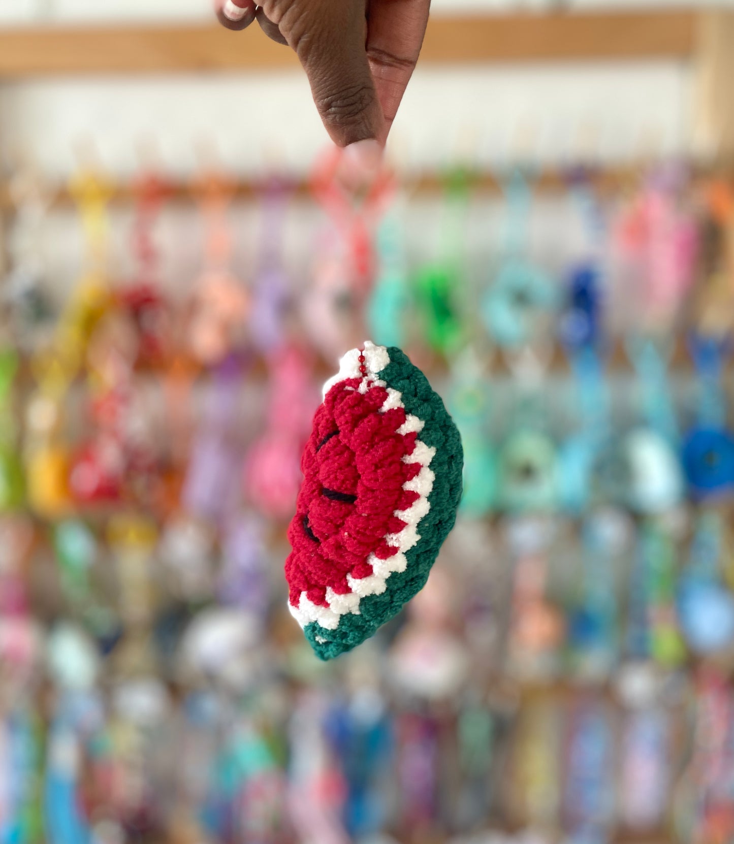 Fruit Slice Crochet Keychains