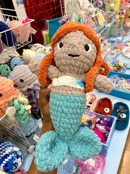 Mermaid Crochet Pluhies