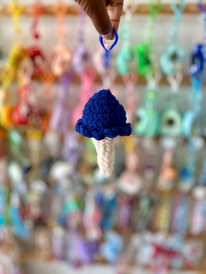 Ice Cream Cone Crochet Keychains