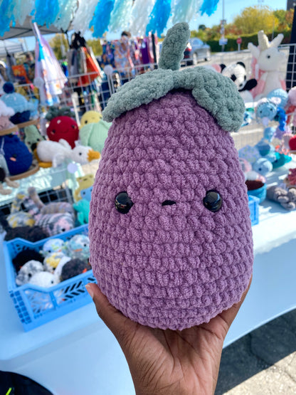 Eggplant Crochet Plushies