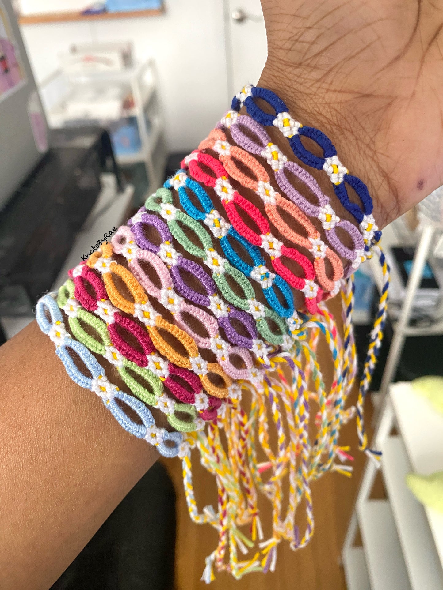 Daisy Chain Flower Friendship Bracelets (Made to Order)