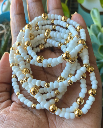 Gold Seed Bead Bracelets