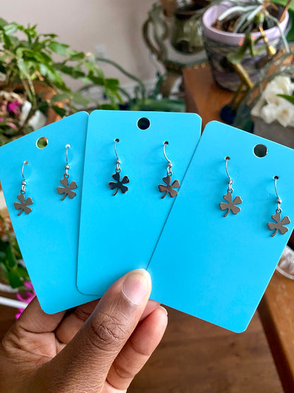 Four Leaf Clover Dangle Earrings