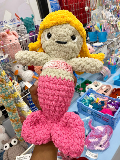 Mermaid Crochet Pluhies