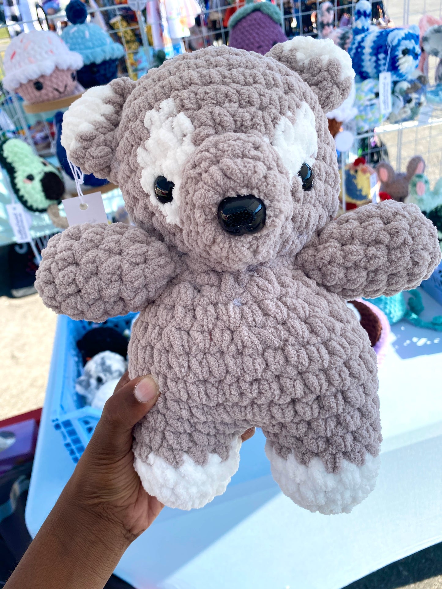 Bear Crochet Pluhies