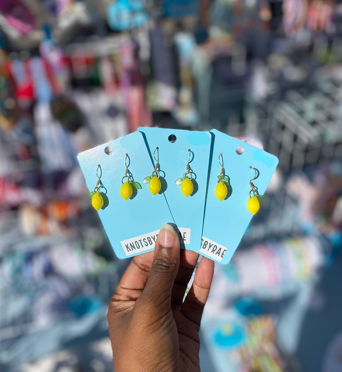 Lemon Dangle Earrings
