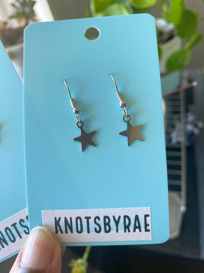Silver Stars Earrings