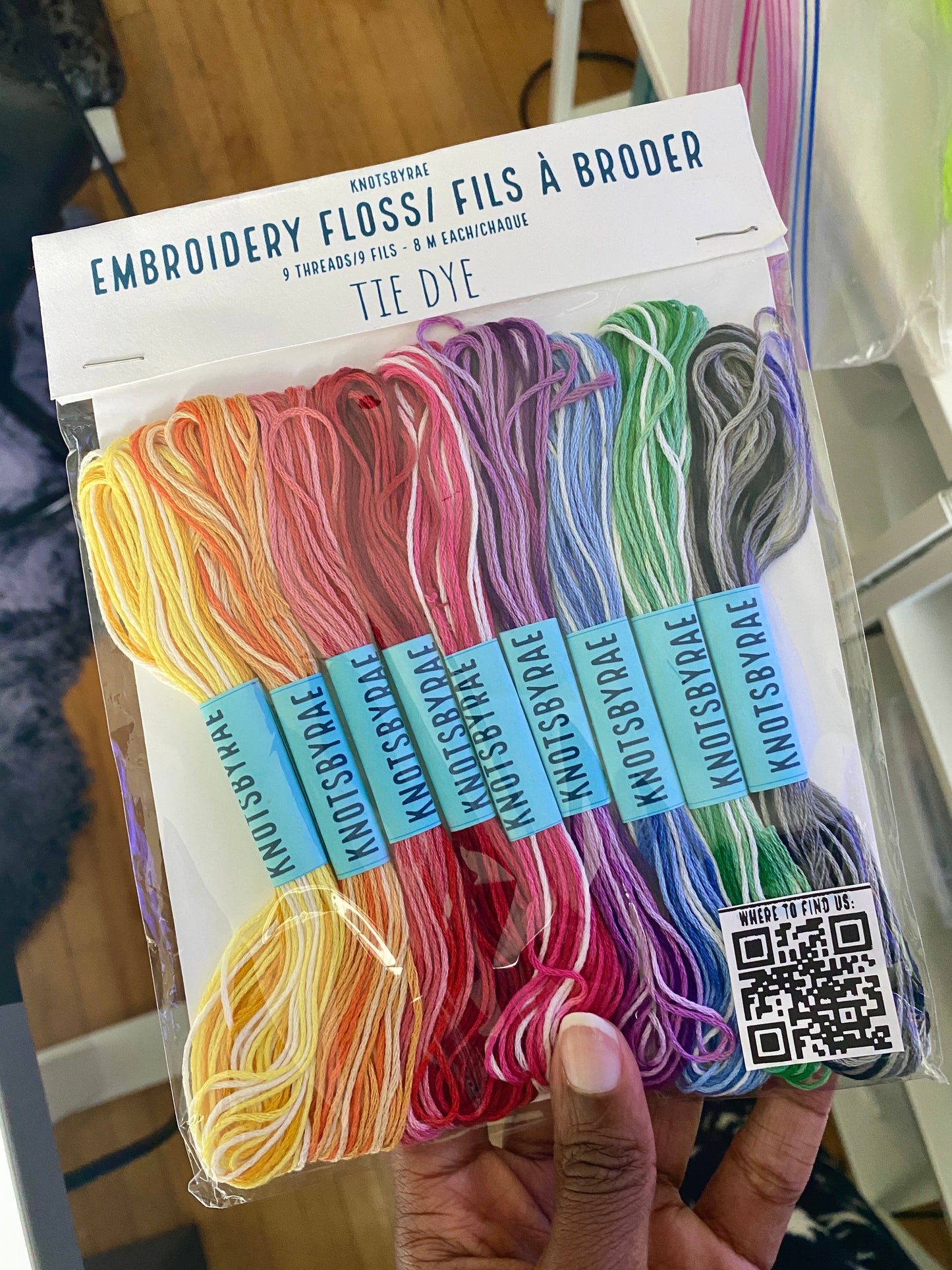 Tie Dye Embroidery Floss